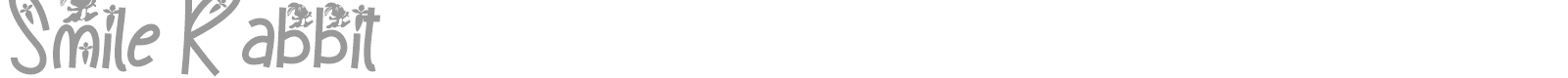 Smile Rabbit font preview